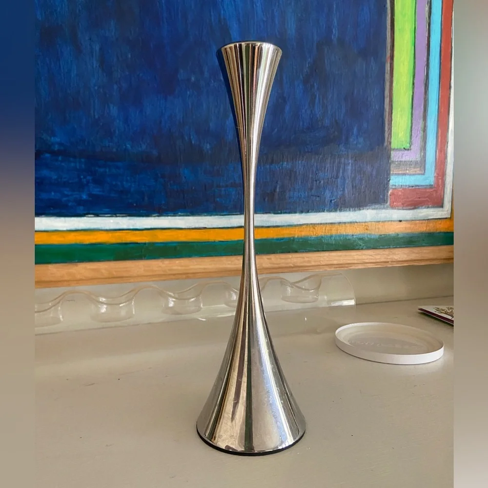 1 Crate&Barrel Stainless Steel Candle Holder